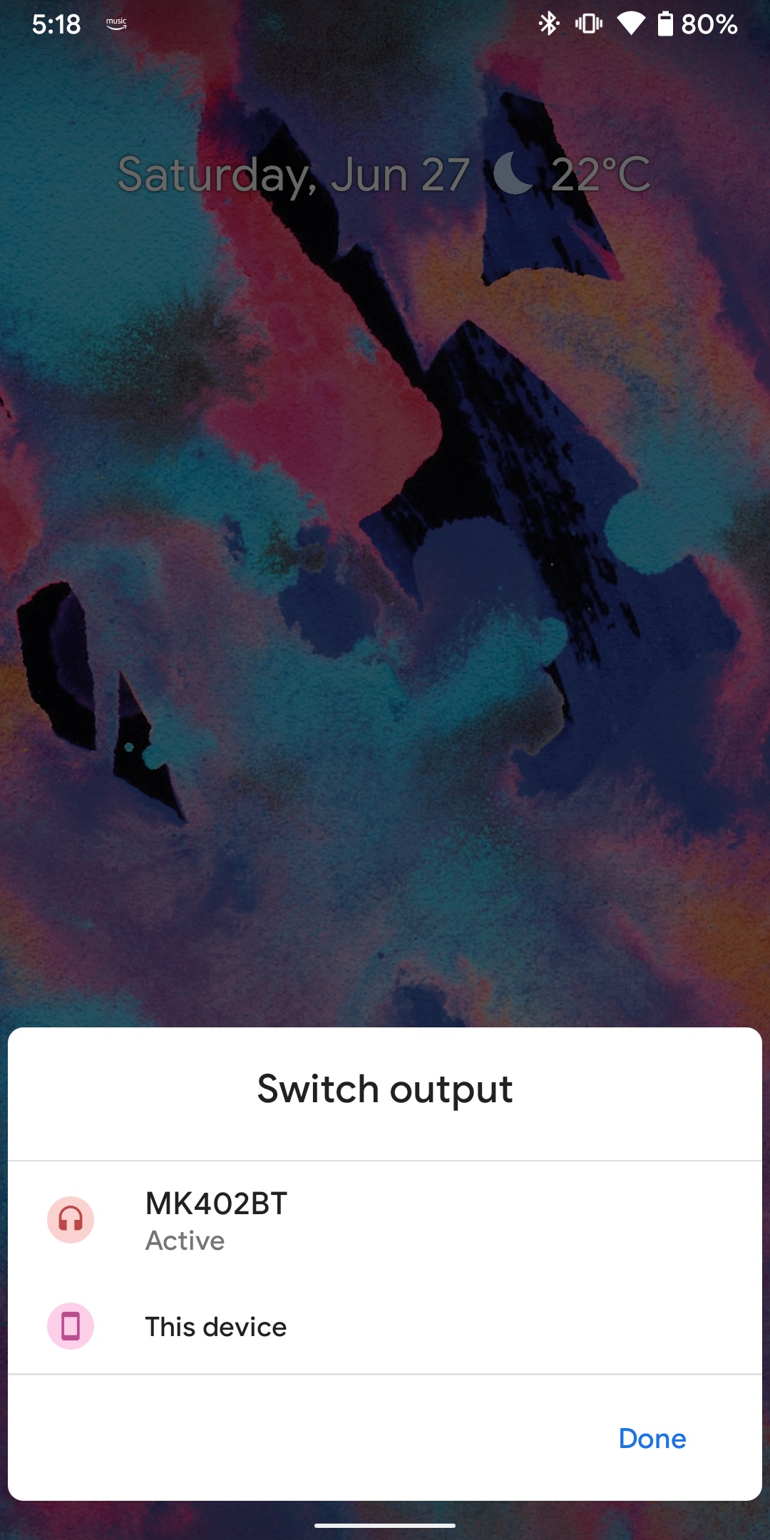 Switch output